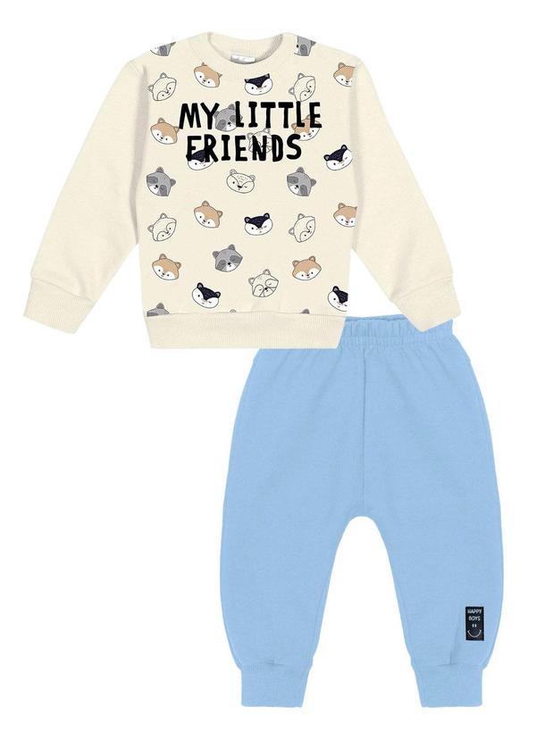 Abrange - Conjunto Blusão e Calça Saruel Baby Bege