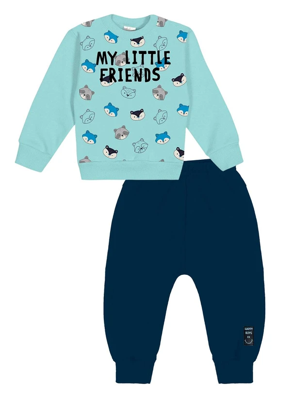 Abrange - Conjunto Blusão e Calça Saruel Baby Verde