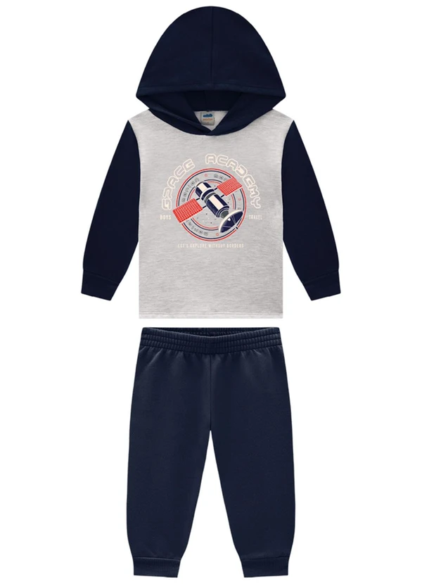 Marlan - Conjunto Blusão e Calça Space Academy Cinza 2