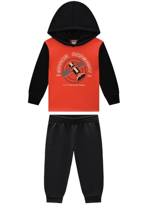 Marlan - Conjunto Blusão e Calça Space Academy Laranja - MARLAN