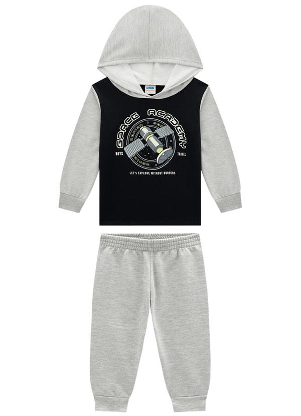 Marlan - Conjunto Blusão e Calça Space Academy Preto 1