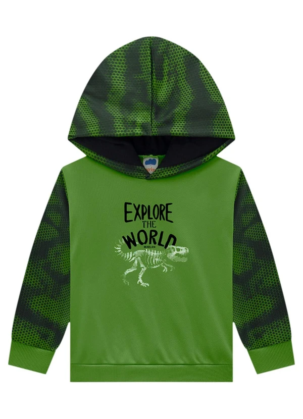 Marlan - Conjunto Blusão e Calça Sport Sublimada Verde 3