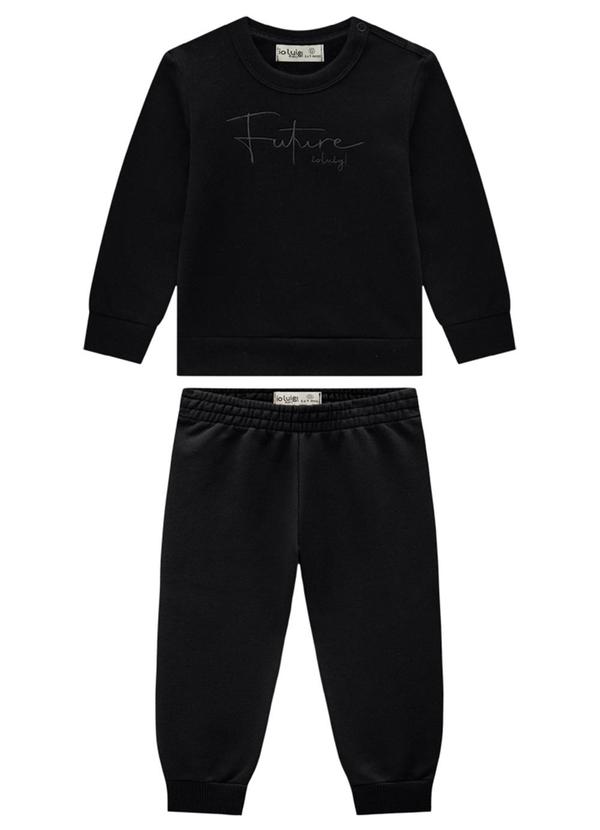 Ioluig - Conjunto Blusão e Calça Três Cabos Preto 2