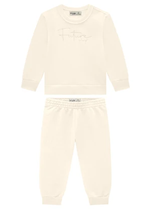 Ioluig - Conjunto Blusão e Calça Três Cabos Bege - IOLUIG