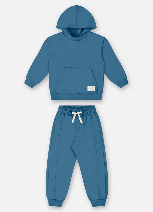 Up Baby - Conjunto Blusão e Calça Unissex Azul
