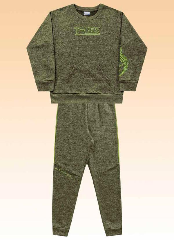 Fakini Kids - Conjunto Blusão e Calça Verde