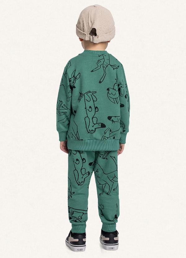 Fakini Kids - Conjunto Blusão e Calça Verde 2