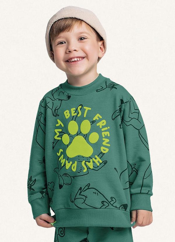 Fakini Kids - Conjunto Blusão e Calça Verde 3