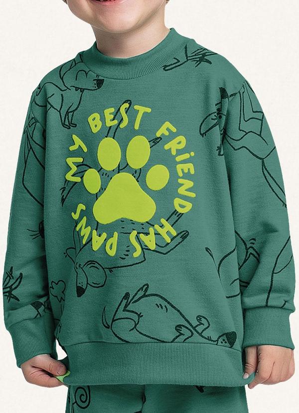 Fakini Kids - Conjunto Blusão e Calça Verde 4