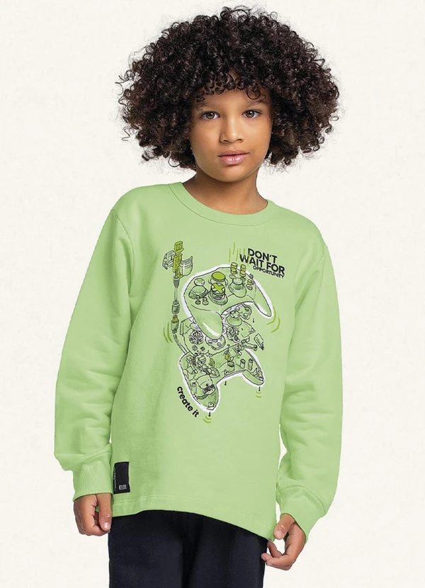 Fakini Kids - Conjunto Blusão e Calça Verde 3