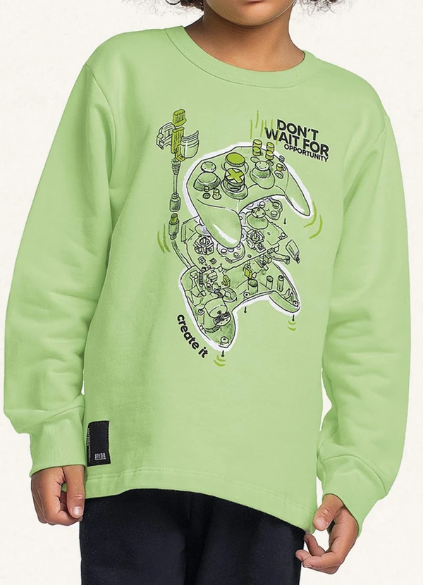 Fakini Kids - Conjunto Blusão e Calça Verde 4