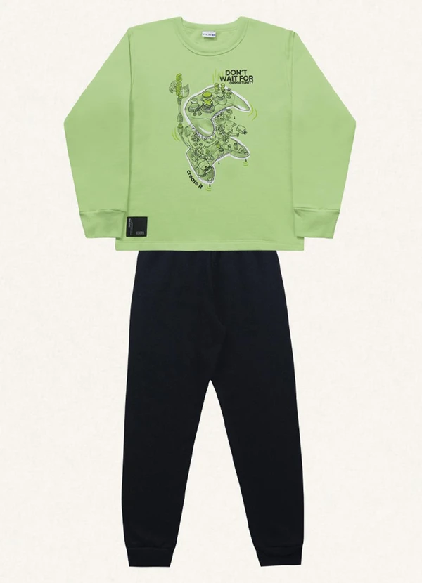 Fakini Kids - Conjunto Blusão e Calça Verde 6