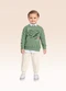 Fakini Kids - Conjunto Blusão e Calça Branco - variação: Verde