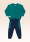 Fakini Kids - Conjunto Blusão e Calça Vermelho - variação: Verde
