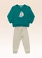 Fakini Kids - Conjunto Blusão e Calça Verde - variação: Verde