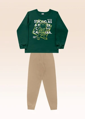 Fakini Kids - Conjunto Blusão e Calça Verde - FAKINI KIDS