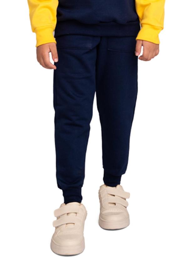 Marlan - Conjunto Blusão Enjoy e Calça em Moletom Azul 3