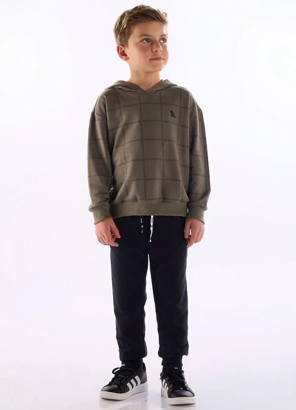 Quimby - Conjunto Blusão Estampado Calça Verde 3