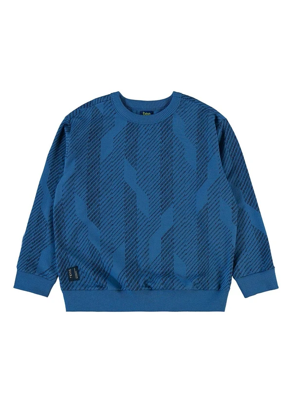 Bee Loop - Conjunto Blusão Listrado e Calça Azul 2