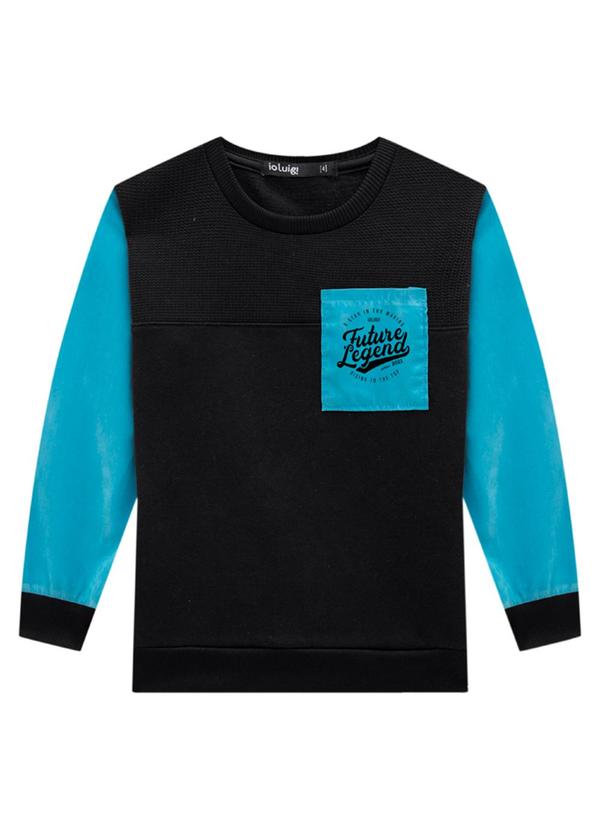 Ioluig - Conjunto Blusão Suede e Calça Malha Tricot Preto 3