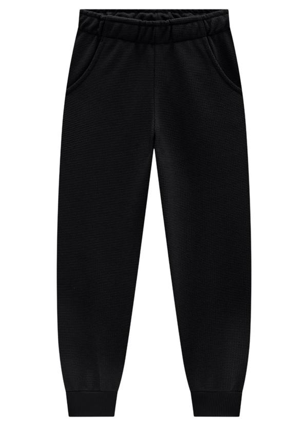 Ioluig - Conjunto Blusão Suede e Calça Malha Tricot Preto 4