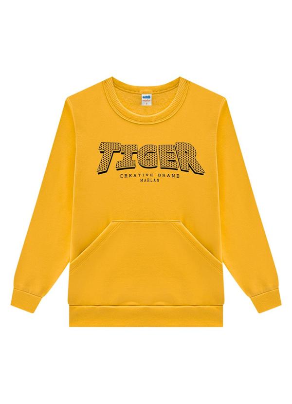 Marlan - Conjunto Blusão Tiger e Calça em Moletom Amarelo 2