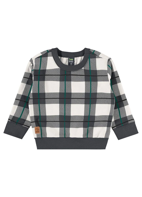 Bee Loop - Conjunto Blusão Xadrez Calça Cinza 2