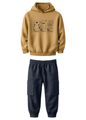 Malwee Kids - Conjunto Bob Fred Thor Amarelo Pastel - MALWEE KIDS