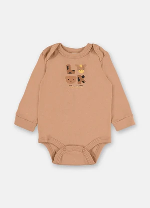 Up Baby - Conjunto Body Calça Bege - UP BABY