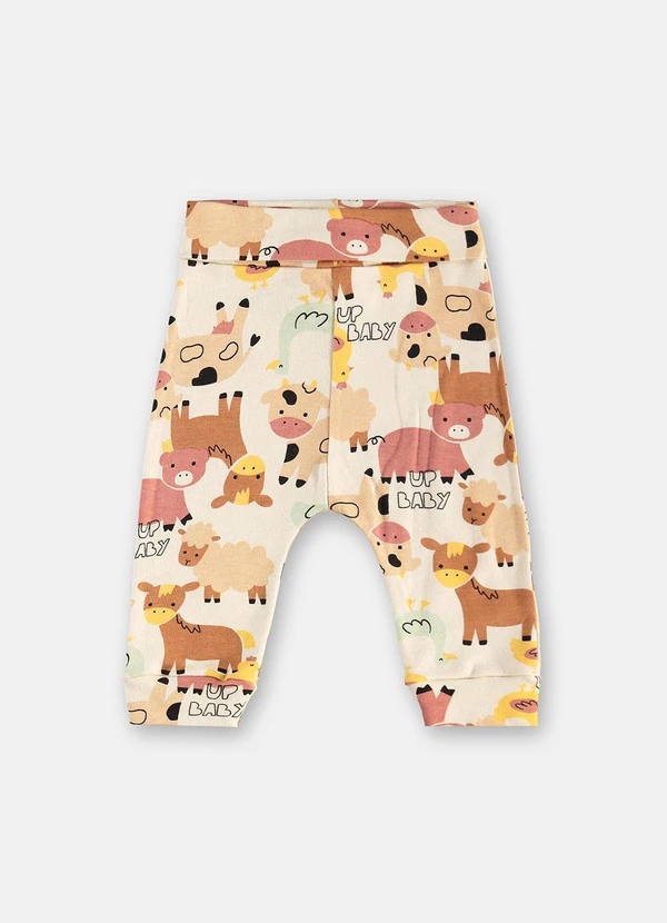 Up Baby - Conjunto Body Calça Bege 3