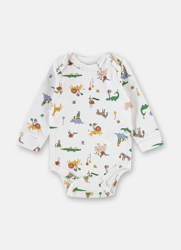 Up Baby - Conjunto Body Calça Suedine Estampado 2