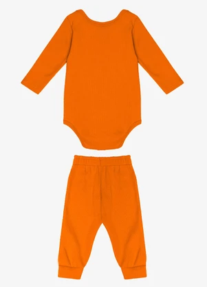 Select - Conjunto Body com Calça Laranja - SELECT