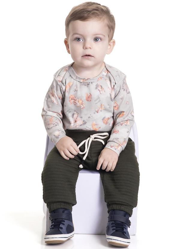 Randa Mundu - Conjunto Body Cotton/Calça Matelassê Verde