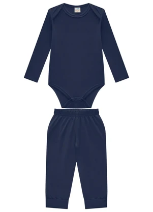 Marlan - Conjunto Body e Calça Térmica Unissex Azul - MARLAN