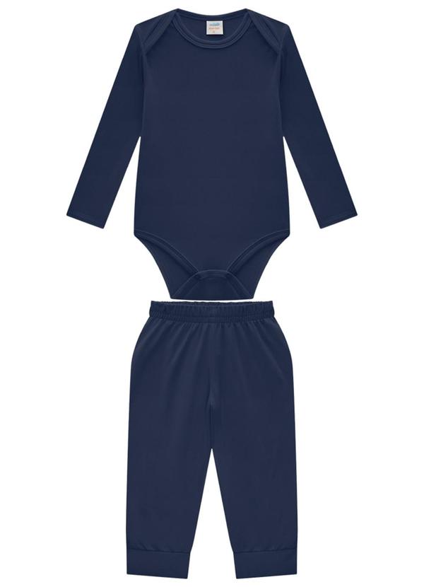 Marlan - Conjunto Body e Calça Térmica Unissex Azul