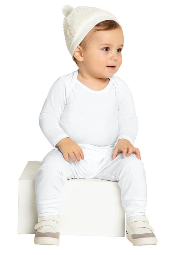 Marlan - Conjunto Body e Calça Térmica Unissex Branco