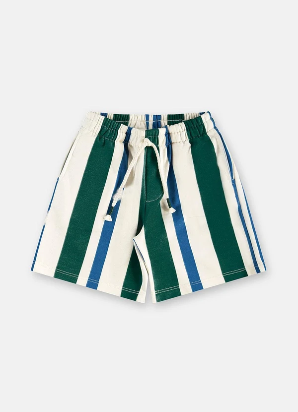 Três e Já - Conjunto Brejo Camiseta Bermuda Bege 4