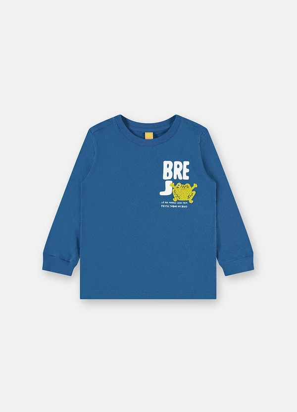 Três e Já - Conjunto Brejo Camiseta Calça Azul 4