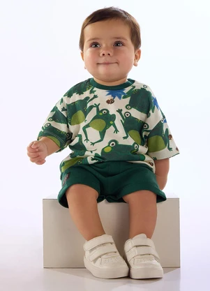 Três e Já - Conjunto Brejo para Bebê Menino Branco - TRÊS E JÁ