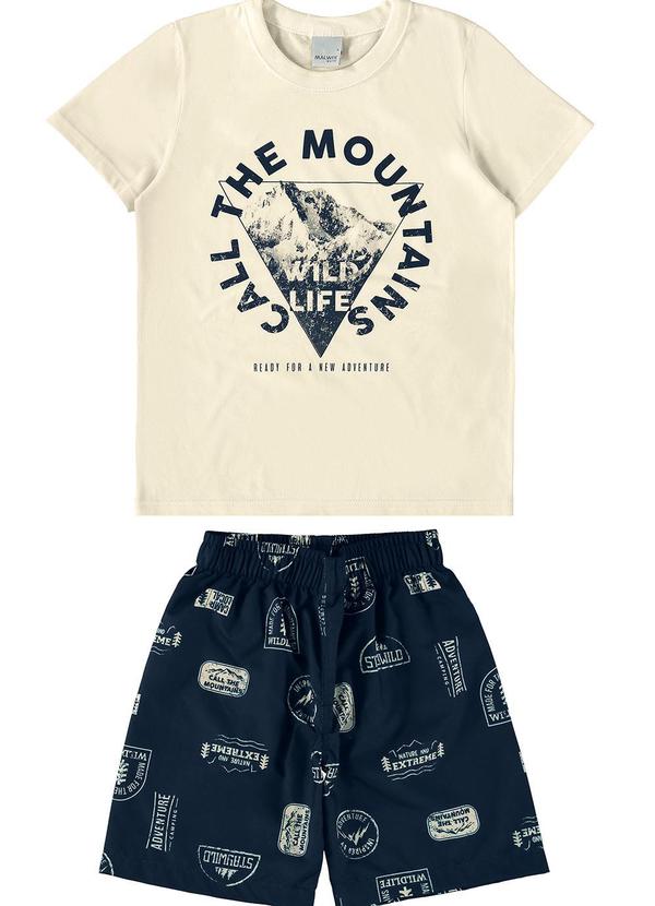 Malwee Kids - Conjunto Call The Mountains Microfibra Bege