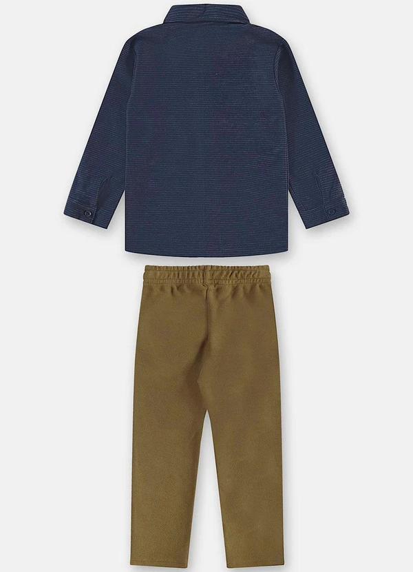 Up Baby - Conjunto Camisa e Calça Menino Azul 3