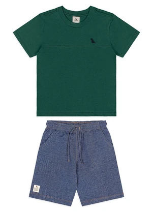 Quimby - Conjunto Camiseta Bermuda Verde - QUIMBY