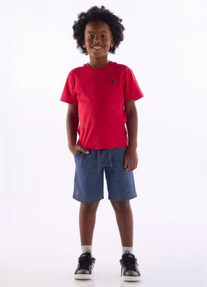 Quimby - Conjunto Camiseta Bermuda Vermelho - QUIMBY