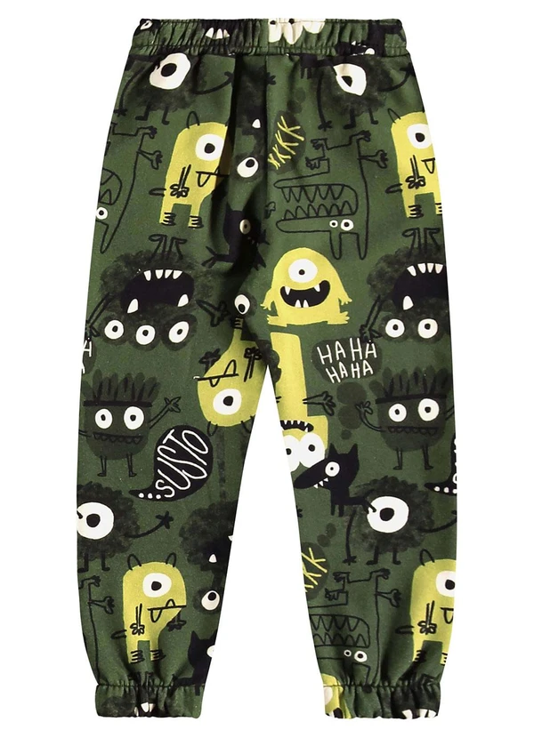 Três e Já - Conjunto Camiseta, Calça e Camisa Verde 9