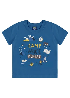 Bee Loop - Conjunto Camiseta Camp & Hike Azul - BEE LOOP