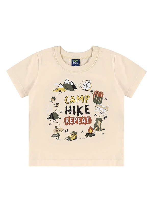 Bee Loop - Conjunto Camiseta Camp & Hike Bege 3