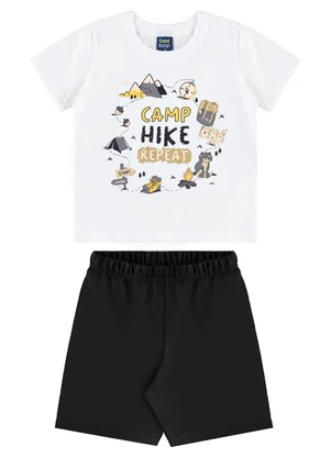 Bee Loop - Conjunto Camiseta Camp & Hike Branco - BEE LOOP