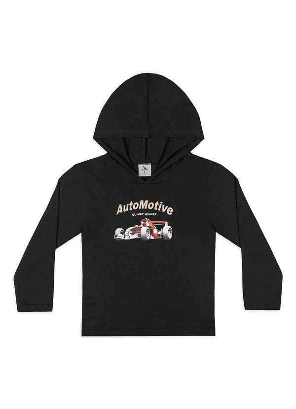 Quimby - Conjunto Camiseta Capuz Calça Preto 4