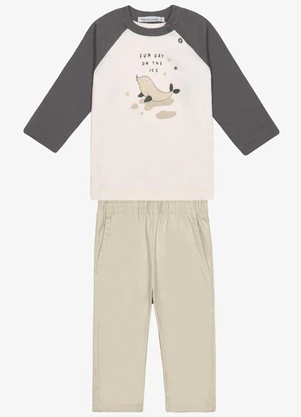 Trick Nick - Conjunto Camiseta com Calça Cinza - TRICK NICK