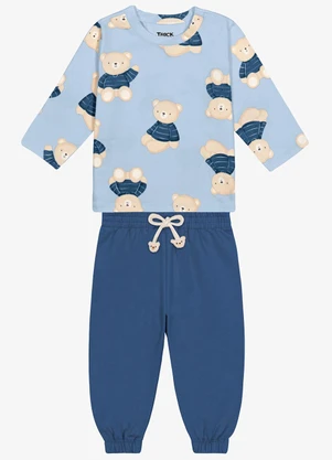 Trick Nick - Conjunto Camiseta com Calça Masculino Azul - TRICK NICK